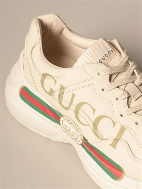 gucci rhyton sneakers white.